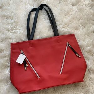 Lord and Taylor Red Tote